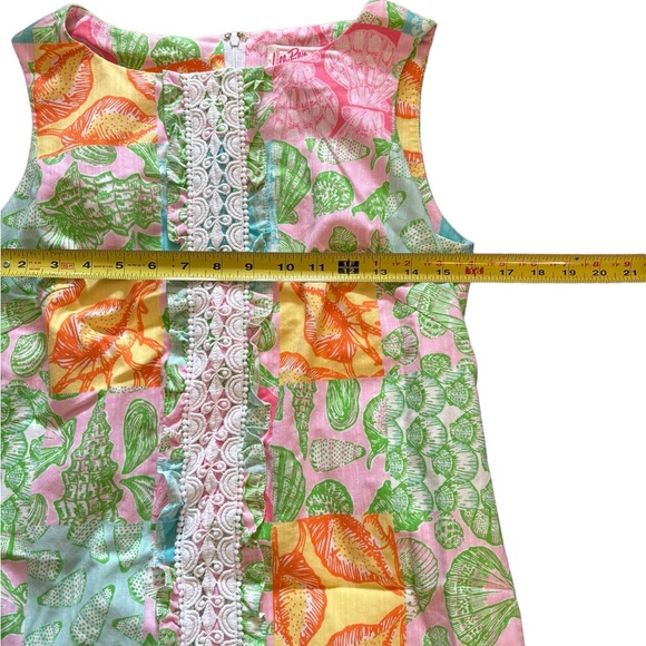 Lilly Pulitzer Vintage Multicolored Shell Designs Sheath‎ Dress Size 6 - Picture 9 of 10